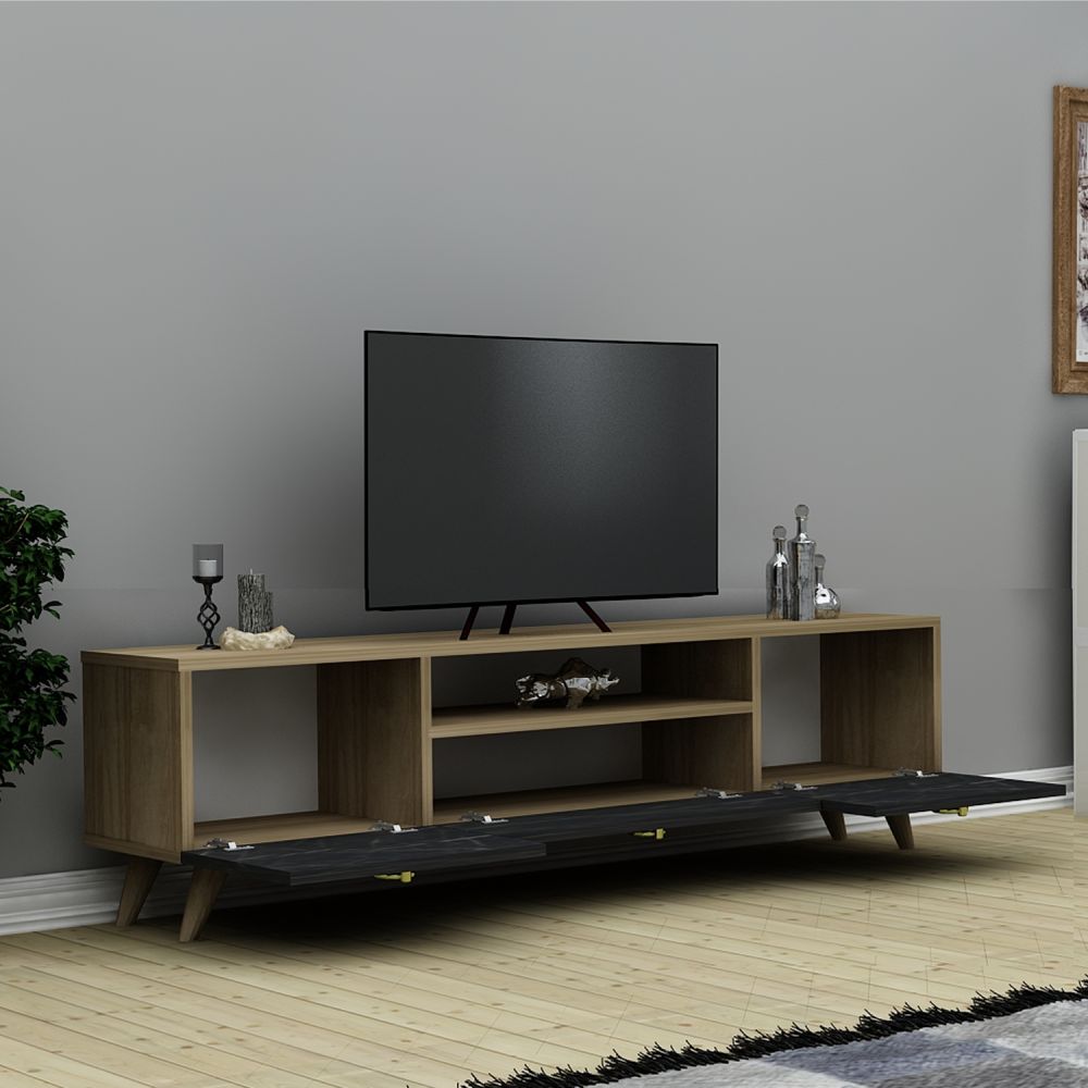 Mueble TV 140 cm De pie - Roble | Lujo