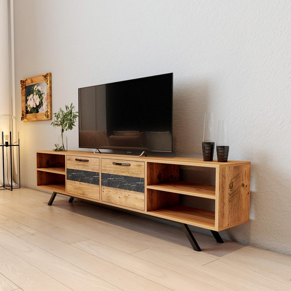 Mueble TV 150 cm De pie - Roble 2 puertas | Linco