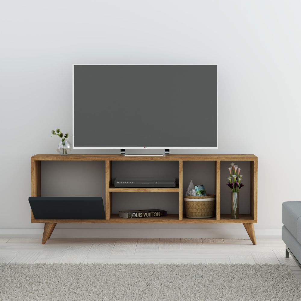 Mueble TV 120 cm De pie - Roble | maher