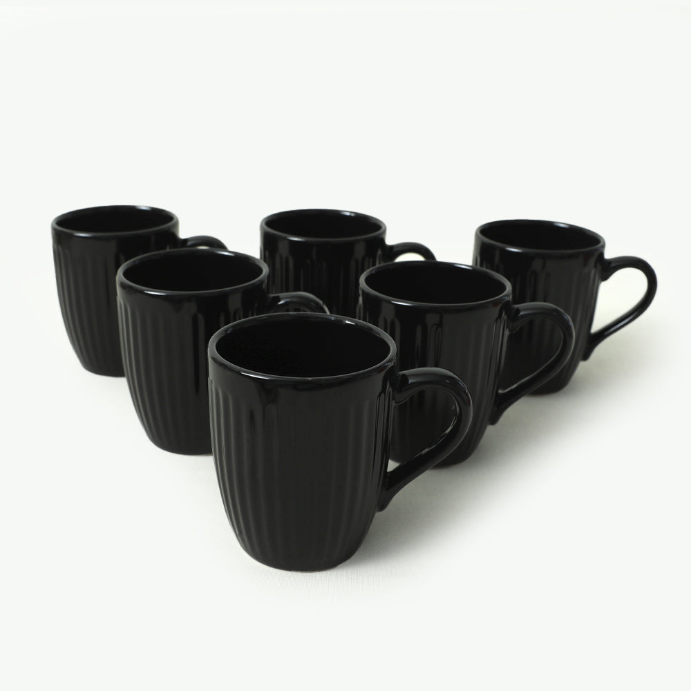 Taza Linea Nube Negra 9 Cm 6 Piezas