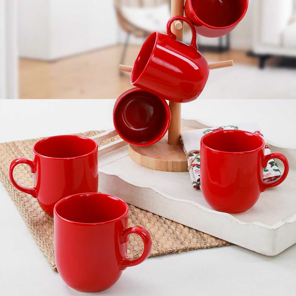 Vaso Ekinoks Rojo 10 Cm 6 Piezas