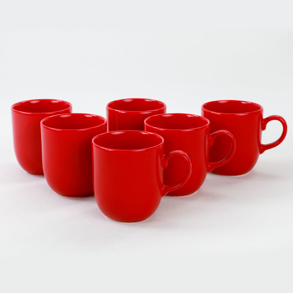 Vaso Ekinoks Rojo 10 Cm 6 Piezas