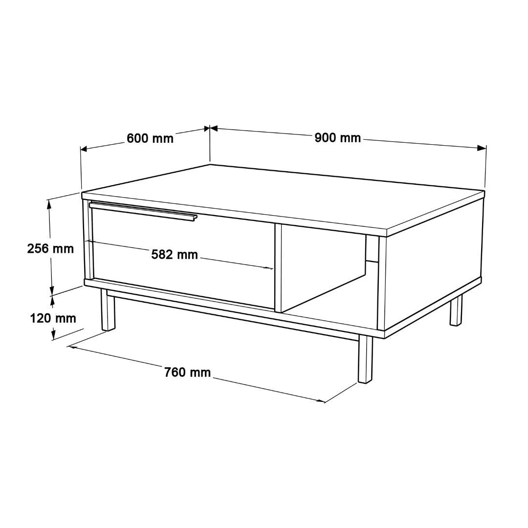 Mesa de centro 90 cm | Ola