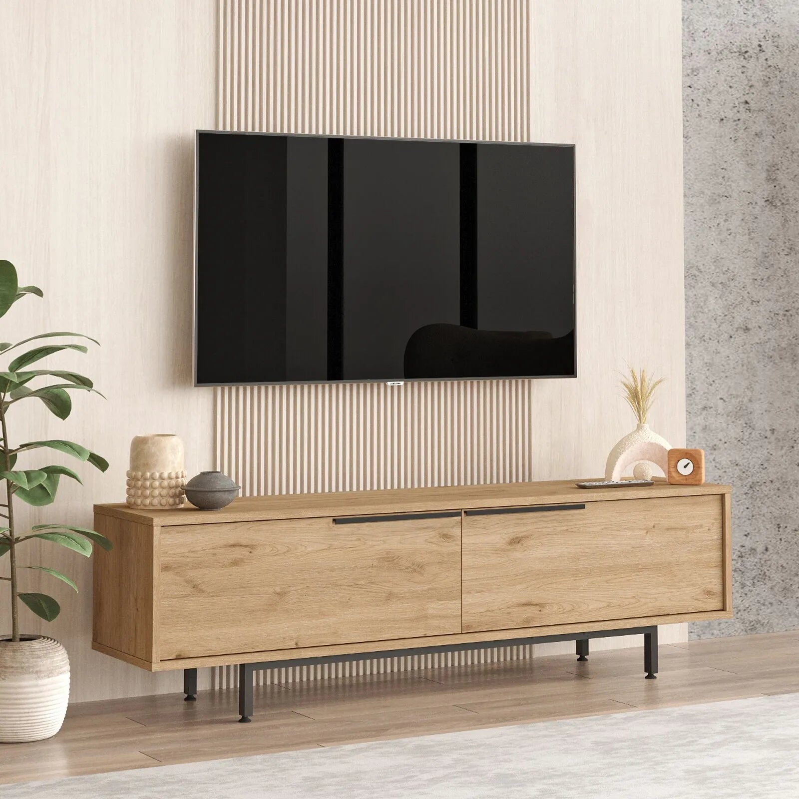 Mueble TV Ratán 160 cm De pie | Ola