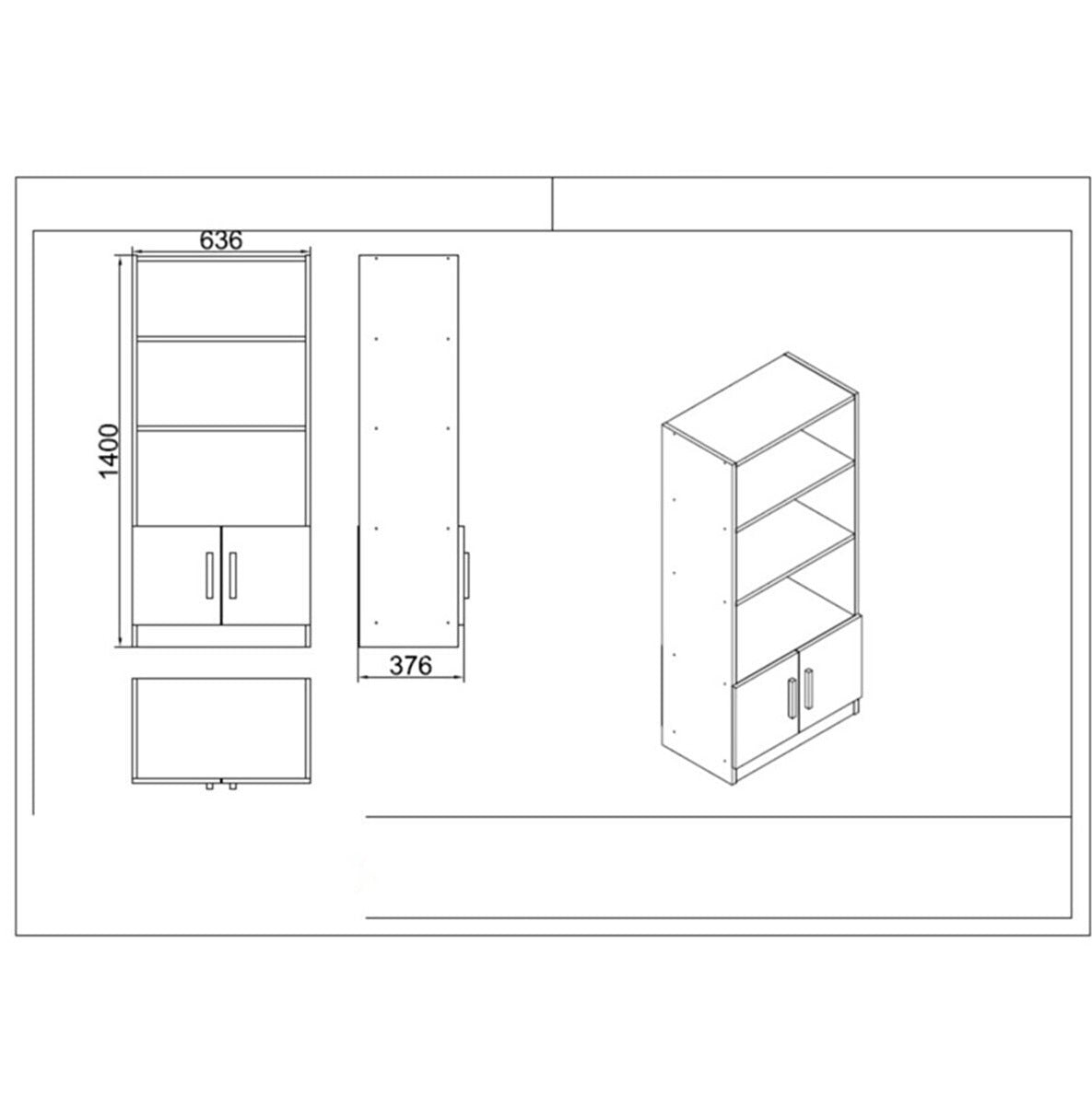 Juego de muebles de oficina zermat madera