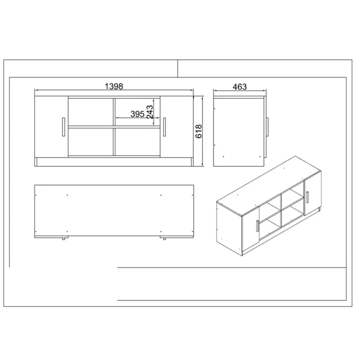 Juego de muebles de oficina zermat madera