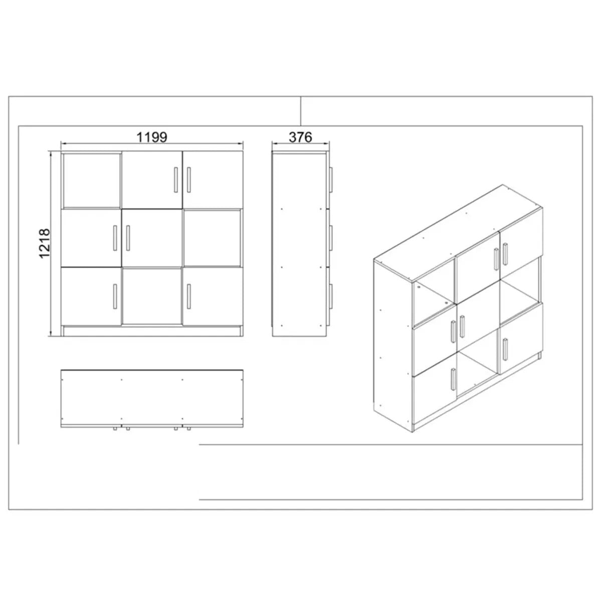 Juego de muebles de oficina zermat madera