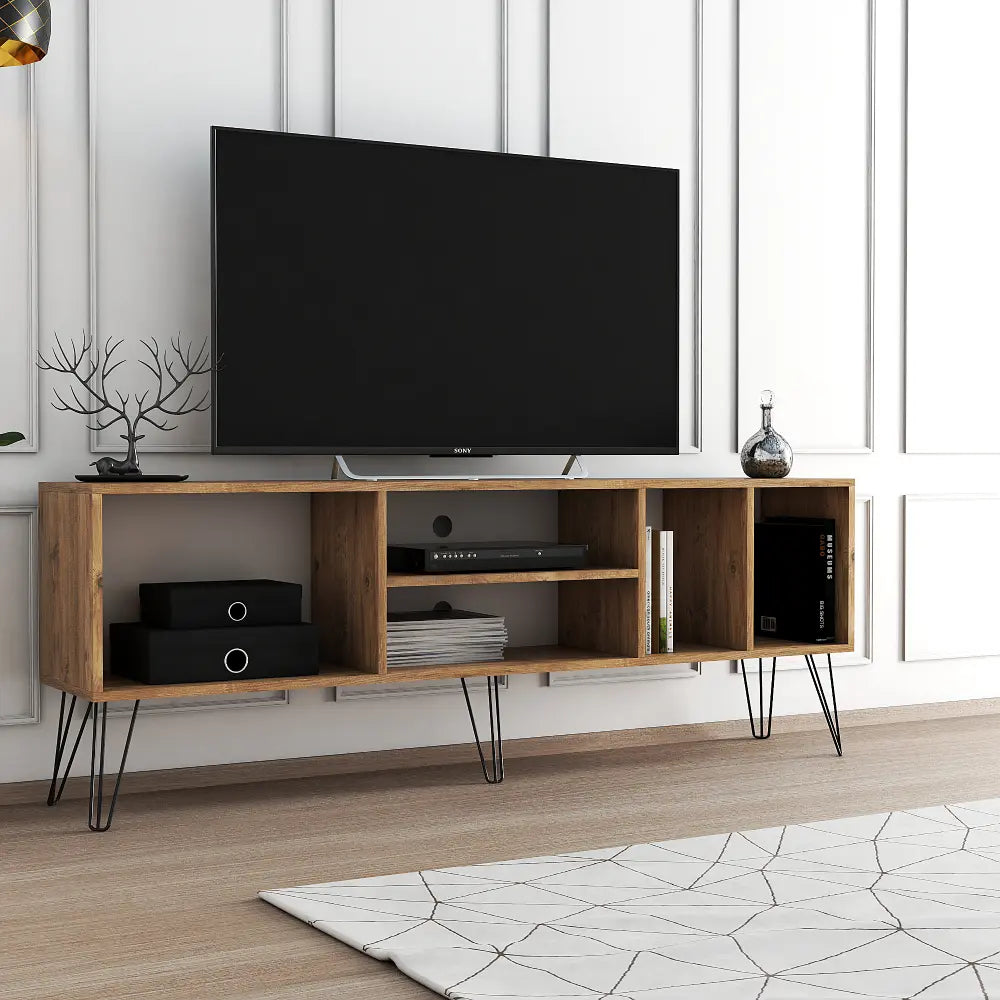 Mueble TV 180 cm de pie - Minimalista - Roble | kosta