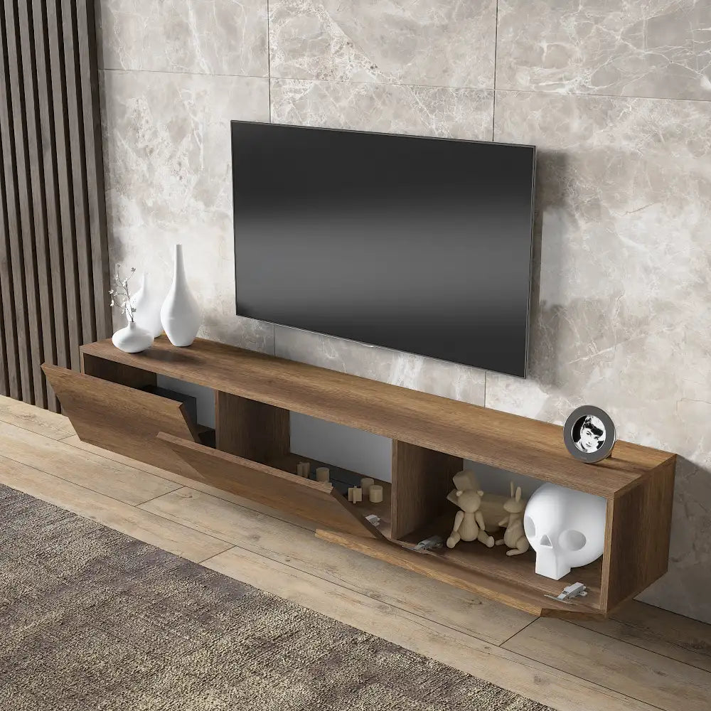 Mueble TV 180 cm Flotante - Veta de madera | Vetlanda