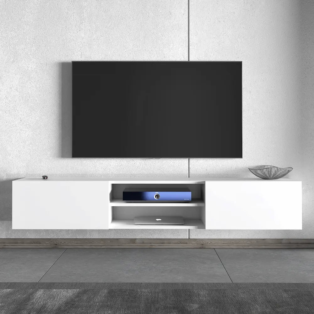 Mueble TV 180 cm Flotante con estante abierto | kumla