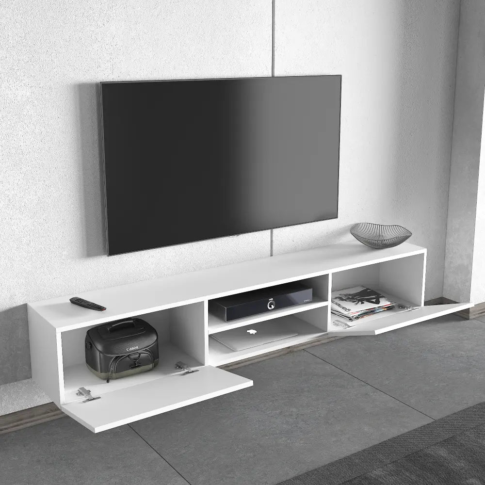 Mueble TV 180 cm Flotante con estante abierto | kumla