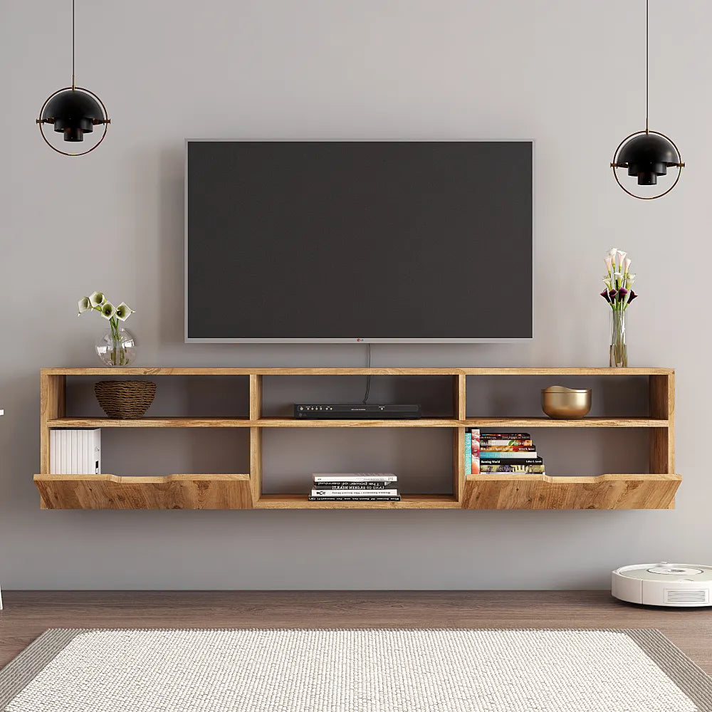 Mueble TV 160 cm Flotante - Roble | Högland