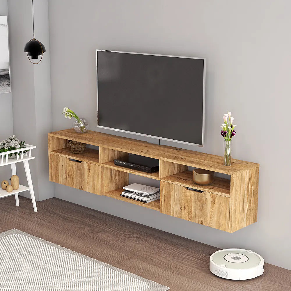 Mueble TV 160 cm Flotante - Roble | Högland