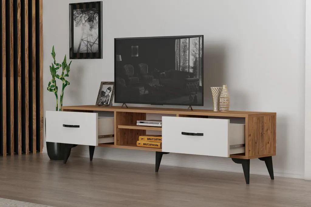 Mueble TV 180 cm de pie - Roble | adak