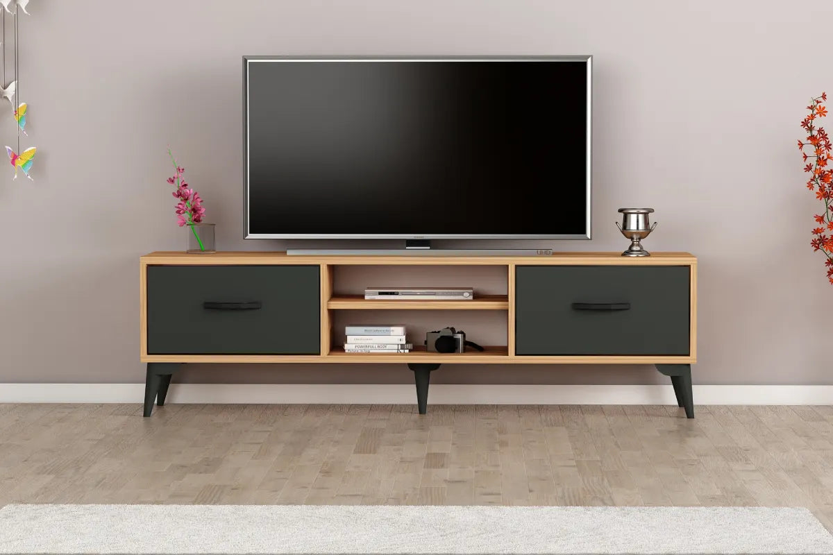 Mueble TV 180 cm de pie - Roble | adak