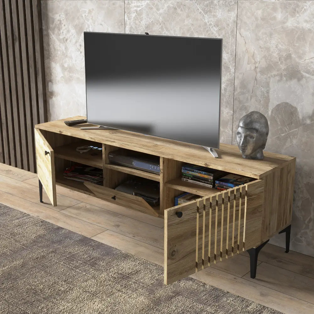 Mueble TV 150 cm de pie - Roble | murjek