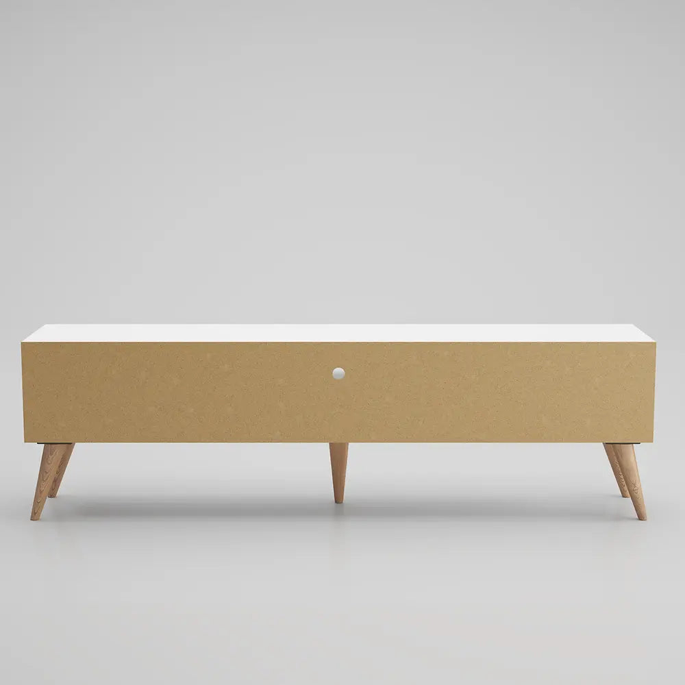 Mueble TV 180 cm de pie - Roble-Blanco | Porjus