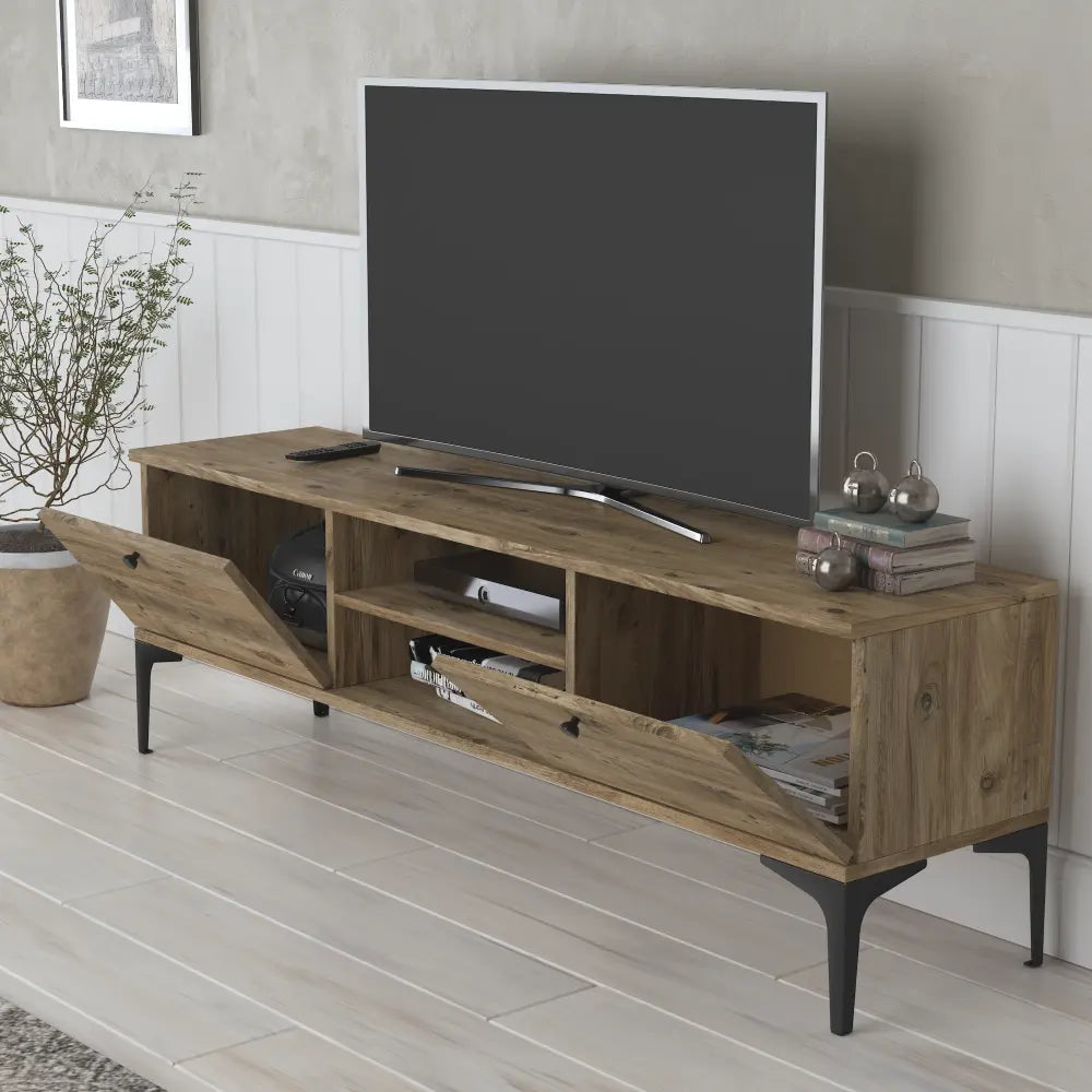 Mueble TV 150 cm de pie - Roble | Udtja